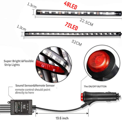 Neon LED Car Interior Ambient Light Kit