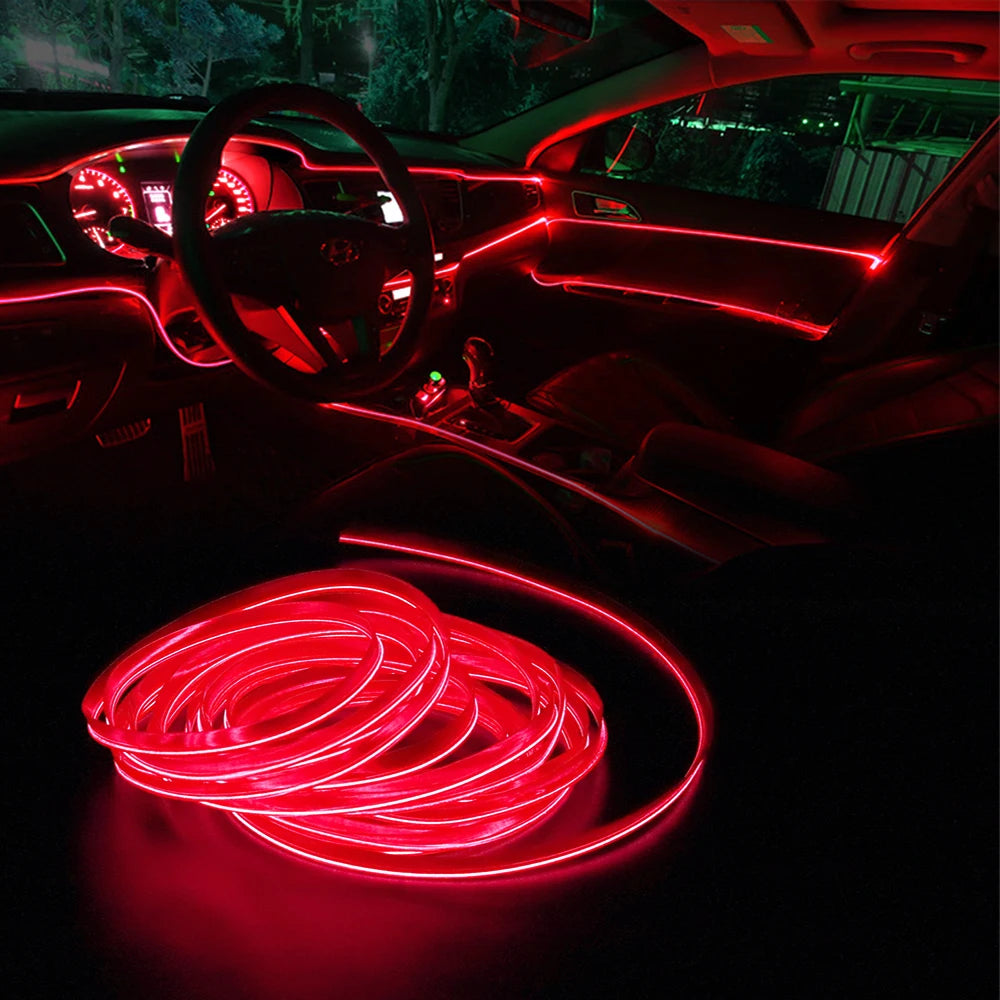 Car Interior Red LED Strip