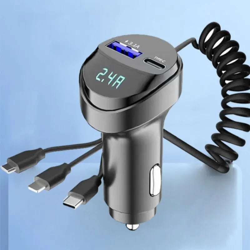 USB Fast Car Phone Charger with 2 Ports