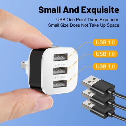 3-Port USB Slots Adapter