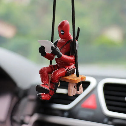 Cartoon Deadpool Rearview Mirror Pendant