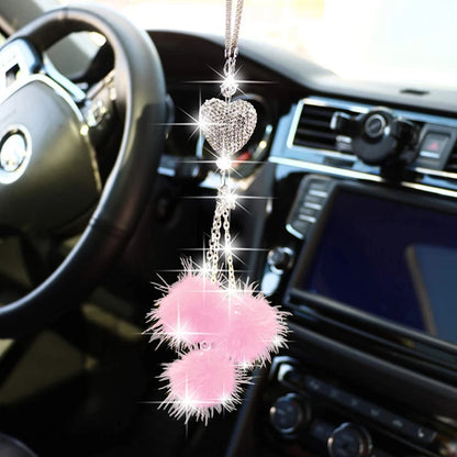 Luxurious Fur Ball Car Accessories