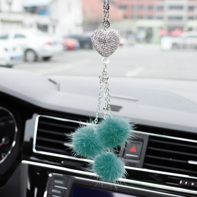 Luxurious Fur Ball Car Accessories