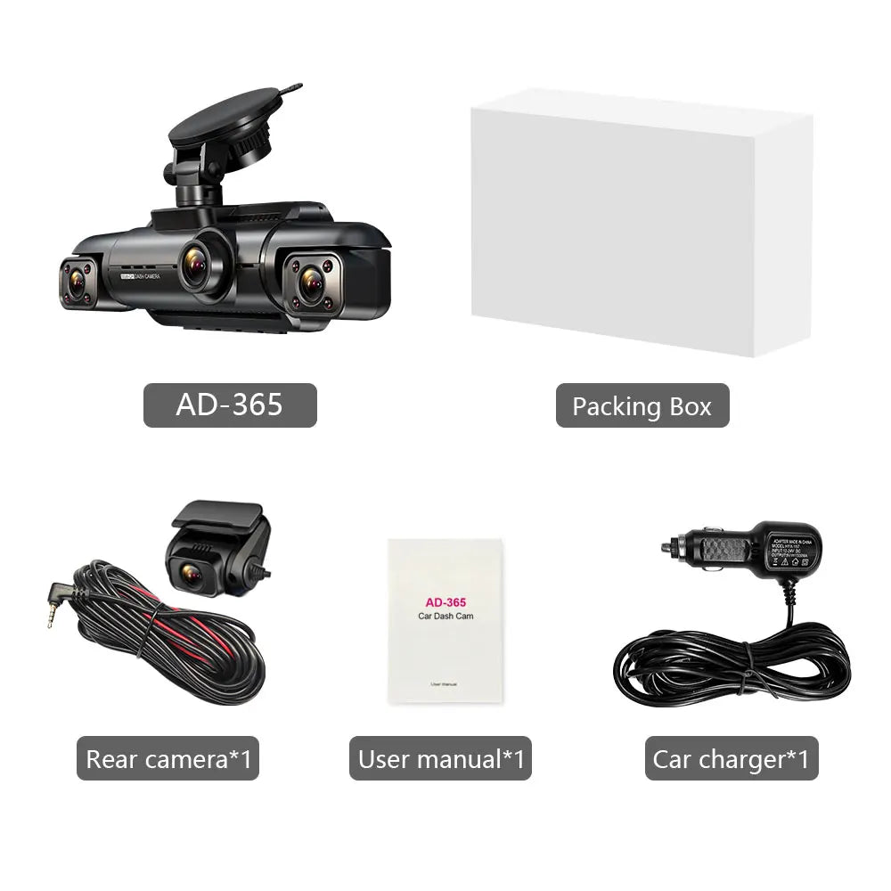 ZUIMI DashCam - Hd 1080P 4 Channel Camera