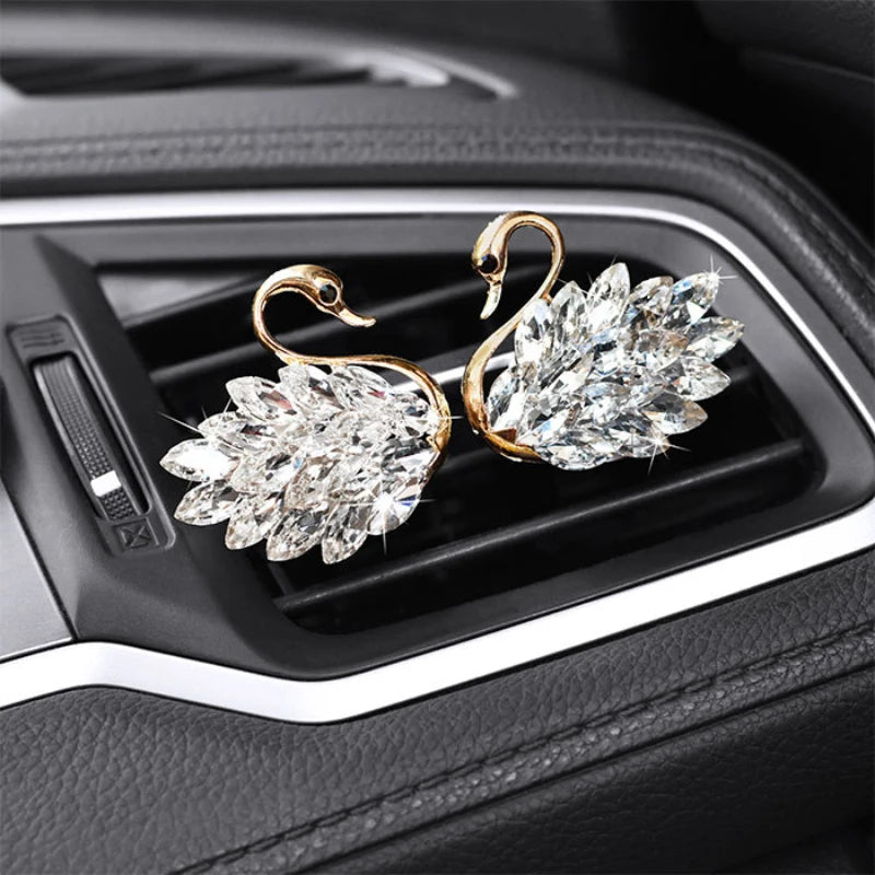 Diamond Swan Car Interior Ornament