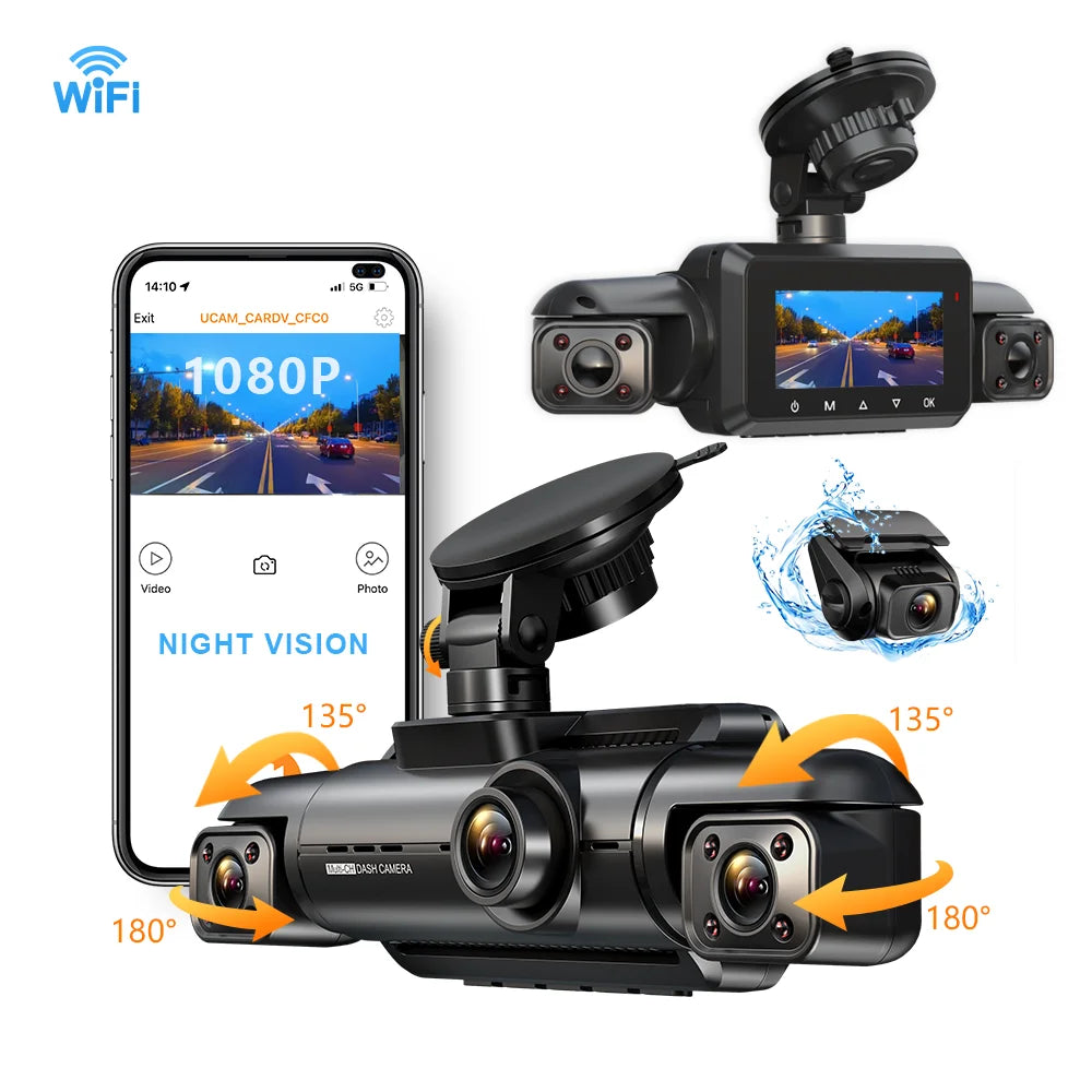 ZUIMI DashCam - Hd 1080P 4 Channel Camera