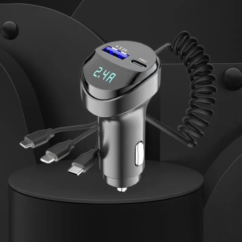 USB Fast Car Phone Charger with 2 Ports