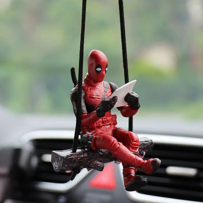 Cartoon Deadpool Rearview Mirror Pendant