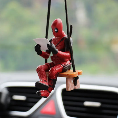 Cartoon Deadpool Rearview Mirror Pendant