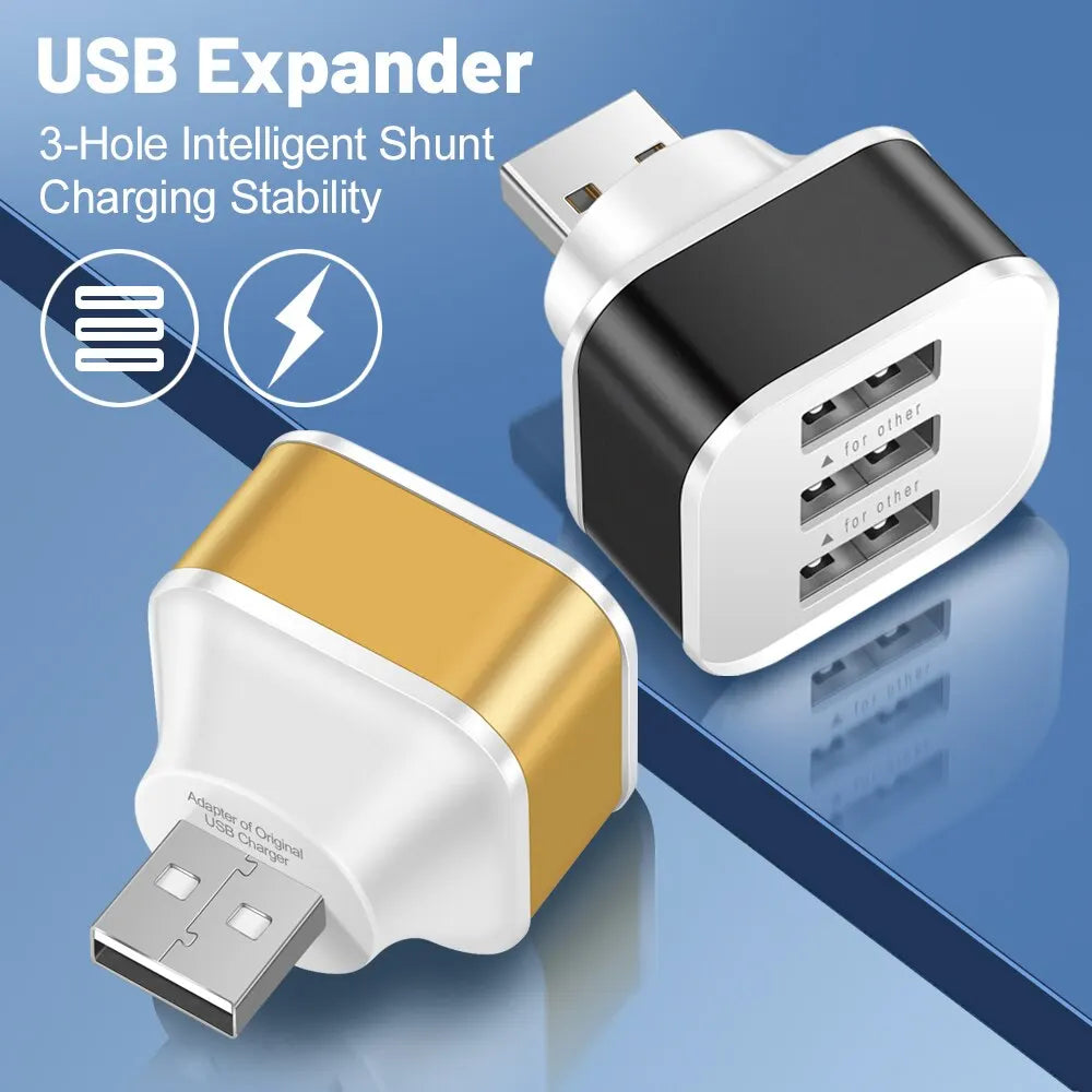 3-Port USB Slots Adapter