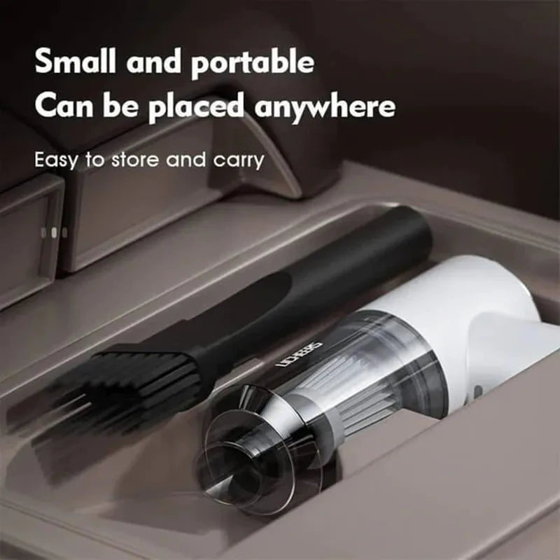 Mini Wireless Car Vacuum - Super Powerful 6000Pa motor